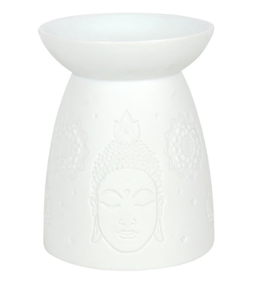 White Ceramic Buddha Burner