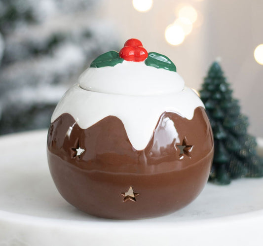 Ceramic Christmas Pudding Burner